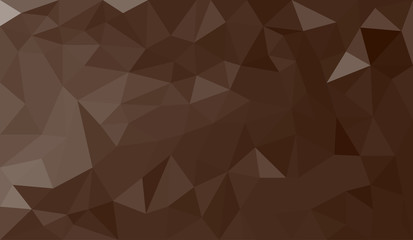 Poster - Brown abstract geometric triangular polygon style illustration graphic background