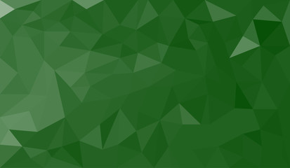 Poster - Green abstract geometric triangular polygon style illustration graphic background