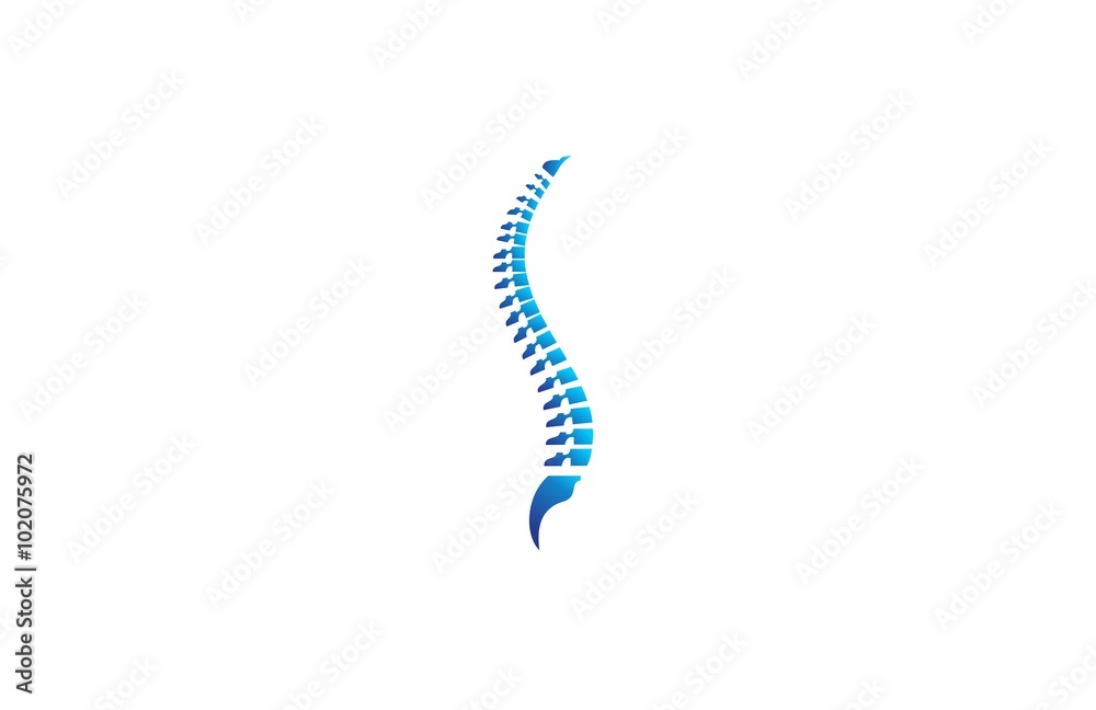 spine diagnostic logo - obrazy, fototapety, plakaty 