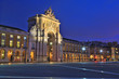 The Praca do Comercio or Commerce Square is located in the city