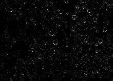 Drops Of Water On A Dark Background
