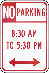 Fototapete - Road sign used in the US state of Delaware - No parking