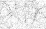 Fototapeta  - Black wire-frame mesh over white background, 3d