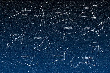 Wall Mural - vector astrological element. zodiac signs. horoscope. eps 10.