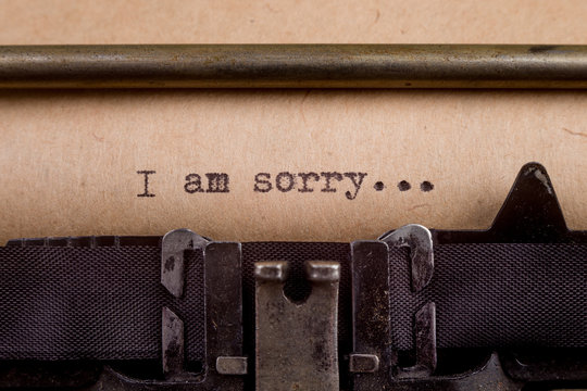 typed words on a Vintage Typewriter