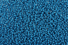 Blue Glass Beads Background