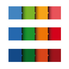 Poster - Empty button vector set