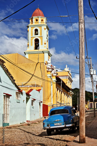 Naklejka - mata magnetyczna na lodówkę Cuba, Trinidad, Iglesia San Francísco de Asís