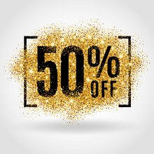 Gold Sale 50% Percent