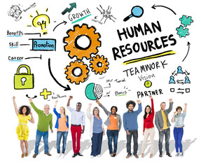 Wall Mural - Human Resources Employment Teamwork People Celebration Success C