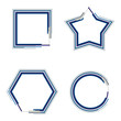 set of cute geometrical frame. Vector illustration