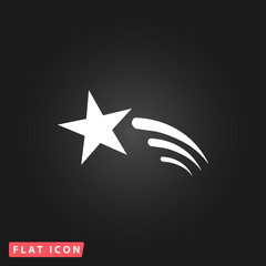 Fototapete - Shooting star vector icon