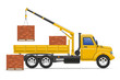 © kontur-vid - cargo truck delivery and transportation of construction material