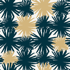 Sticker - Hand Drawn Floral Seamless Pattern