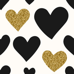 Poster - Hearts Seamless Pattern