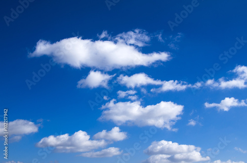 Naklejka ścienna blue sky with clouds