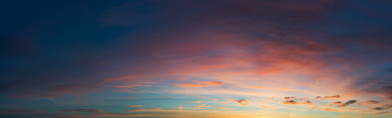 sunset sky panorama
