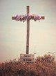 Christ is Risen sign, vintage effect
