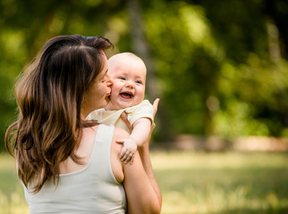 Wall Mural - Mother with baby