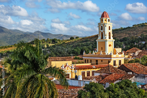 Naklejka na szybę Cuba, Trinidad, View from Museo Histórico Municipal