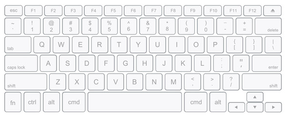Vector modern computer keyboard background. technology 