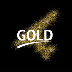 Wall Mural - vector modern gold glitter abstract background