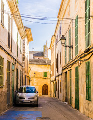 Fototapete - View of a old mediterranean rustic alleyway