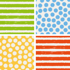 Poster - set of seamless patterns