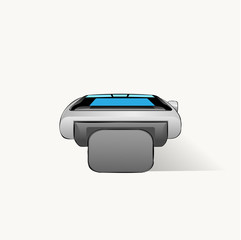 Poster - smart watch technology electronic device apps icons set collection flat vector illustration