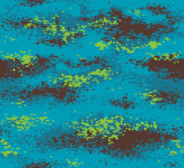 Wall Mural - modern triangular camouflage seamless pattern blue