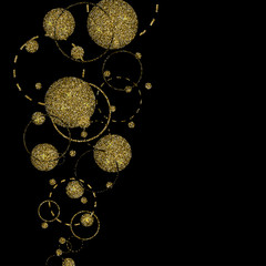 Wall Mural - vector modern gold glitter abstract background