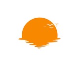 Fototapeta Zachód słońca - Sunset logo