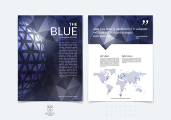 Wall Mural - Brochure design, flyer, cover, booklet and report layout templat