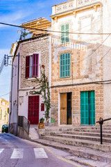 Fototapete - Rustikale Häuser Front Mediterran Wohnen