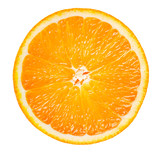 Fototapeta  - orange slice isolated on white background