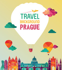 Wall Mural - Prague skyline. Vector illustration