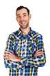 © Wisiel - Happy young man. Portrait of handsome young man in casual shirt