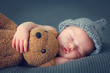 Leinwandbild Motiv sleeping newborn baby