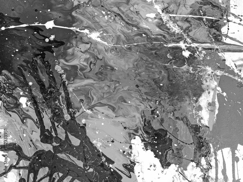 Zdjęcie XXL Streszczenie ręcznie malowane monochromatyczne tła