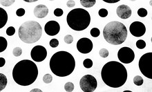 Black And Gray Polka Dots On White Paper