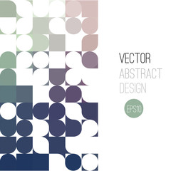 Aufkleber - Bright abstract retro design. Vector background
