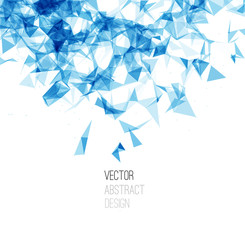 Poster - Wireframe mesh polygonal background. 