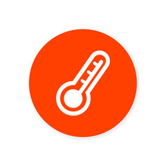 Poster - Orange Flat App Icon