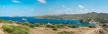 View On A Gulf In Aegean Sea In Greece