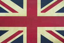 British Flag Texture, Grunge Union Jack, Vintage Style
