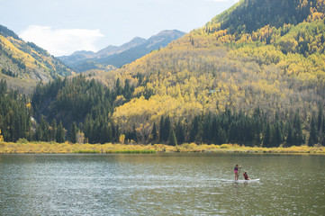 Wall Mural - aspen lake