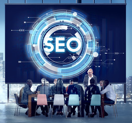 Poster - SEO Web Development Technology Online Concept
