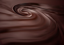 Chocolate Swirl Background. Melted Choco Mass. Gradient Mesh. EPS10. 