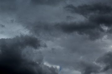 Wall Mural - dark clouds before a thunder-storm