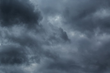 Wall Mural - dark clouds before a thunder-storm